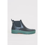 Tanta Kropla Black & Forest Green Rubber Boots