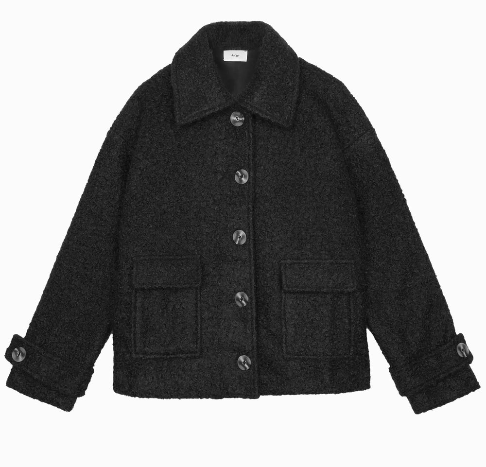 An’ge Catalina Bouclé Black Jacket
