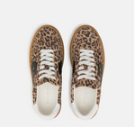 Pavement Kohia Leopard Suede Trainers