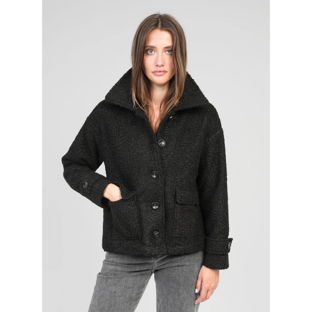 An’ge Catalina Bouclé Black Jacket