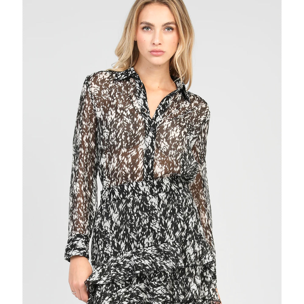 An’ge Sabery Print Blouse