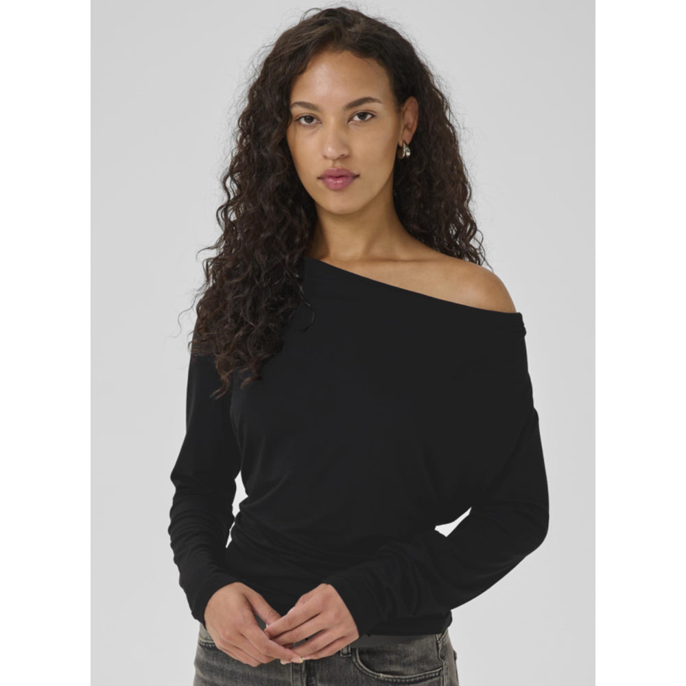 My Essential Wardrobe Vista Waterfall Black Top