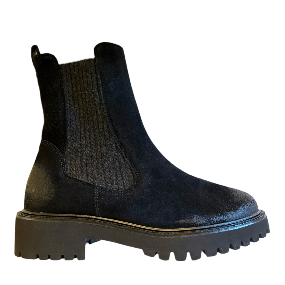 Paul Green Black Stretch Boots