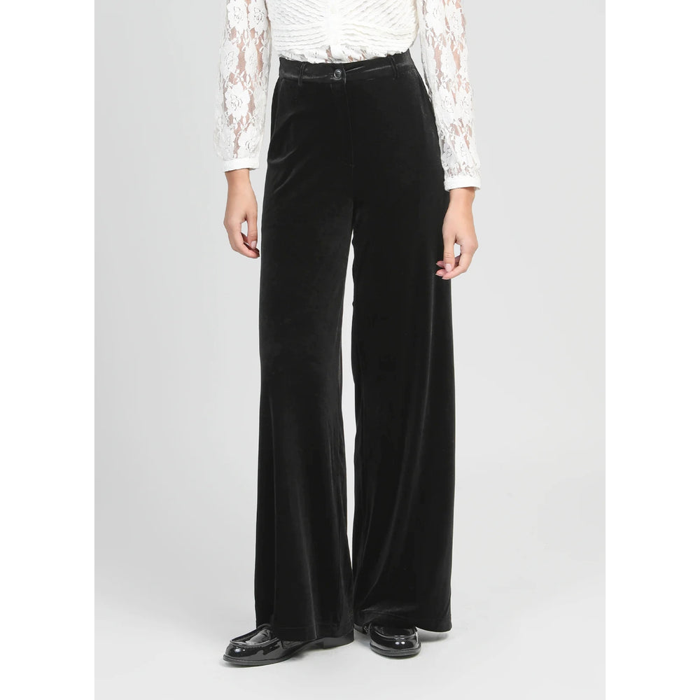 An’ge Pontalene Black Velvet Trousers