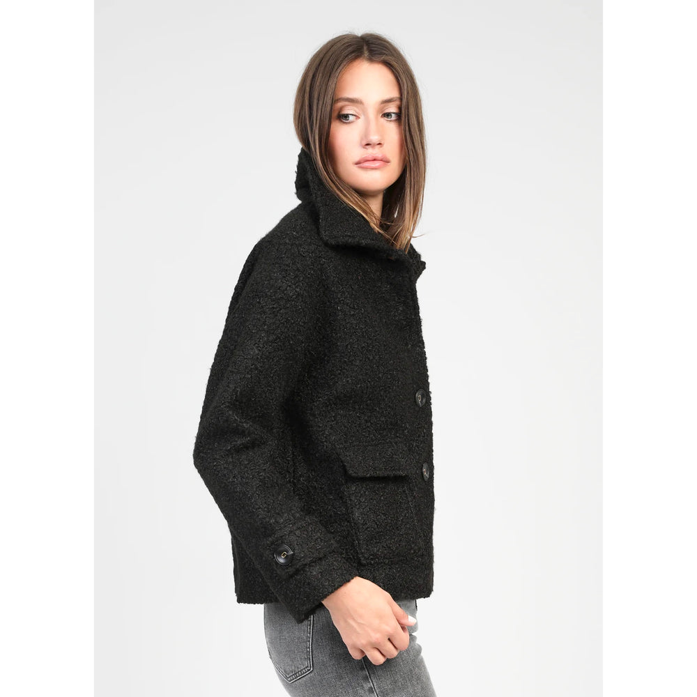 An’ge Catalina Bouclé Black Jacket