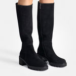 Paul Green Black Knee HIgh Suede Boots