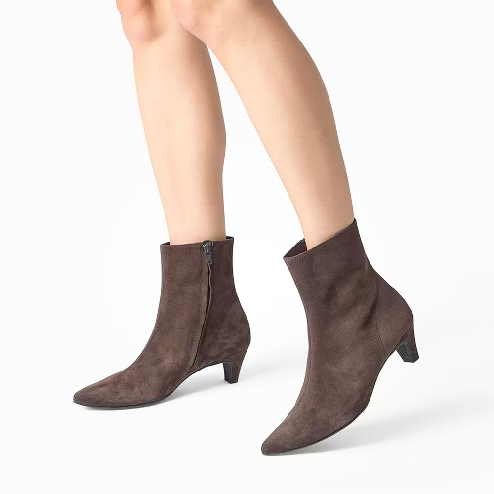 Paul Green Mocha Suede Ankle Boots