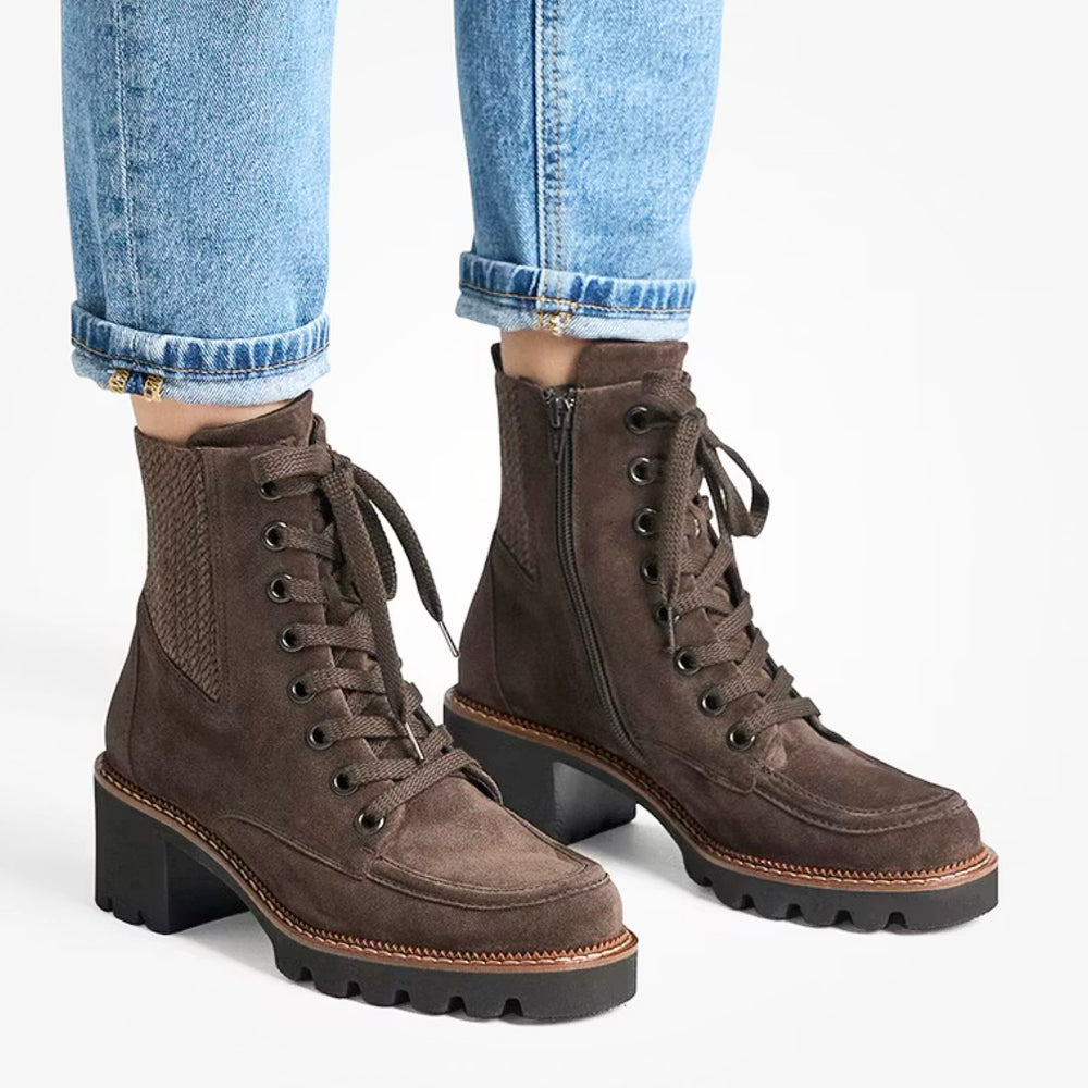 Paul Green Mocca Lace-Up Ankle Boots