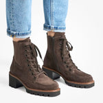 Paul Green Mocca Lace-Up Ankle Boots