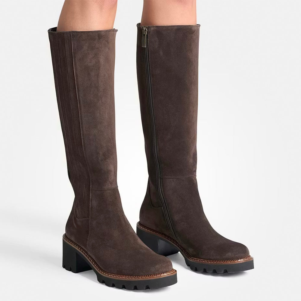Paul Green Mocca Knee HIgh Suede Boots