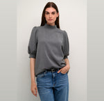 My Essential Wardrobe 21 Puff Grey Top