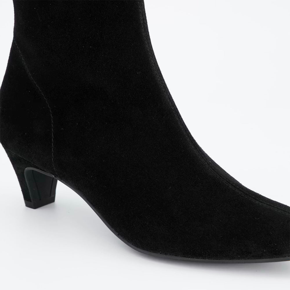 Paul Green Black Suede Ankle Boots