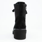 Paul Green Black Lace-Up Ankle Boots