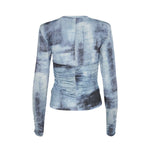 GESTUZ Areen Blue Print Blouse