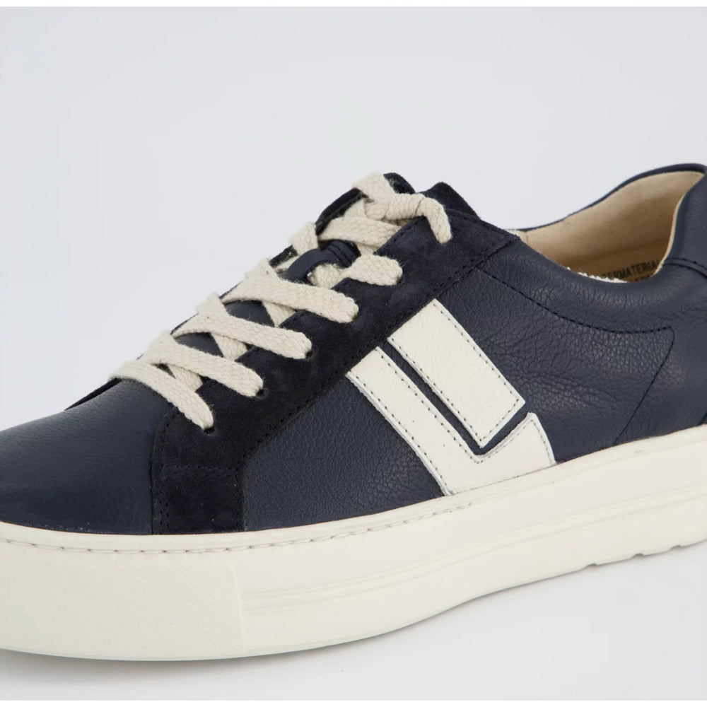 Paul Green Navy Ivory Flatform Trainers
