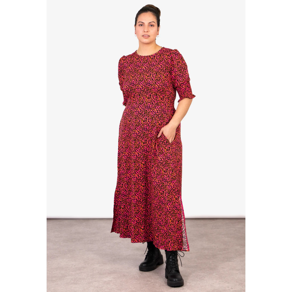 Hazel Pink Dot Print Dress