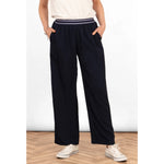 Amber Navy Wide Leg Trousers