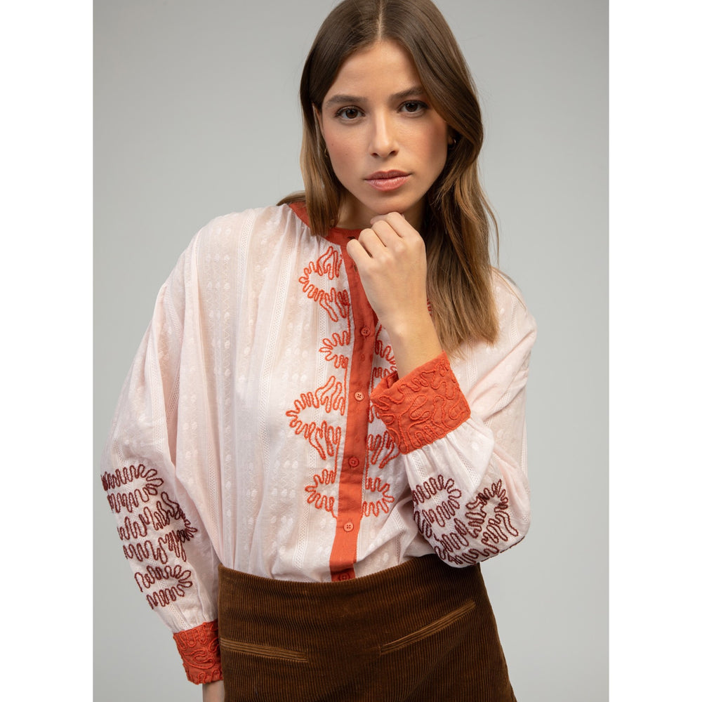 An’ge Siska Rose Shirt