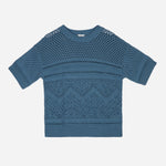 An'ge Vanouka Blue Knit Top