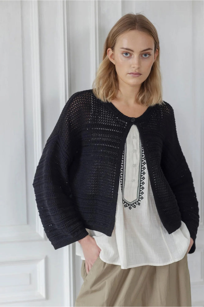Project AJ117 Alaia Black Knit Cardigan