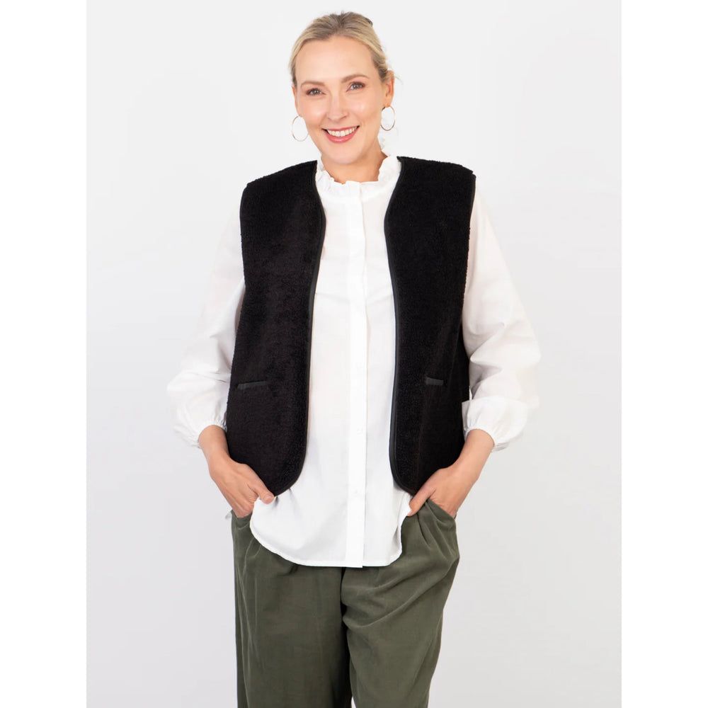 Zoe Black Borg Gilet