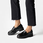 Paul Green Black Loafers