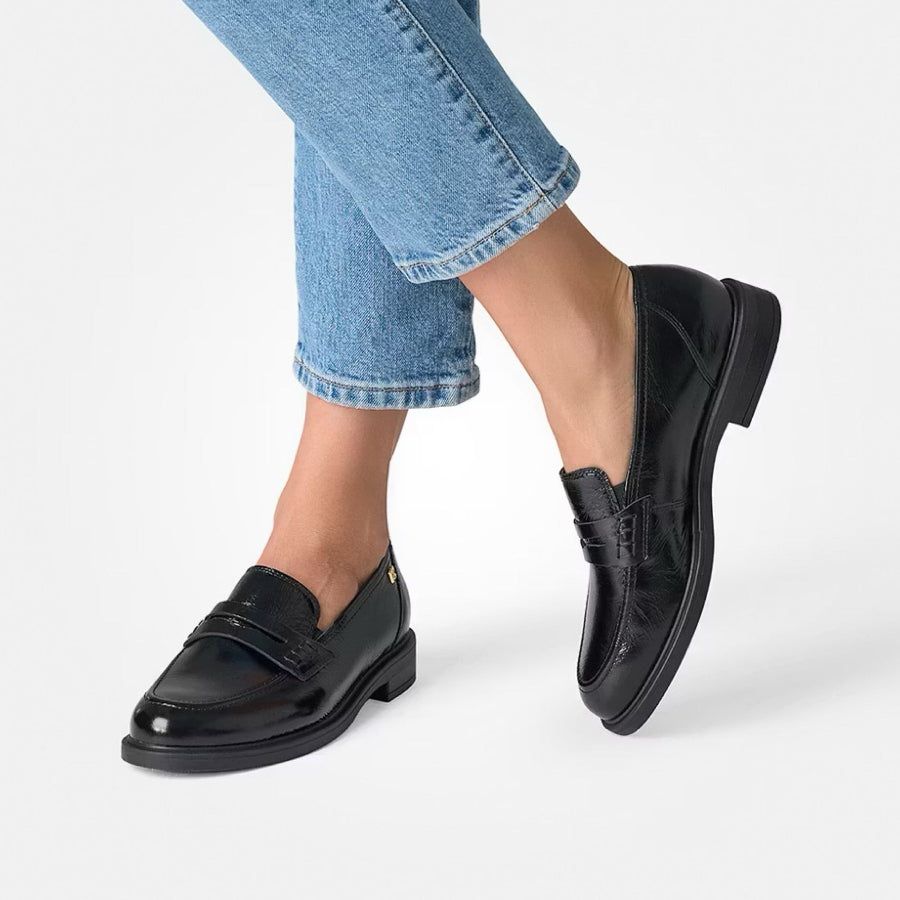 Paul Green Black Glossy Fine Loafers