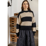 Project AJ117 Jo Black & Sand Sweater
