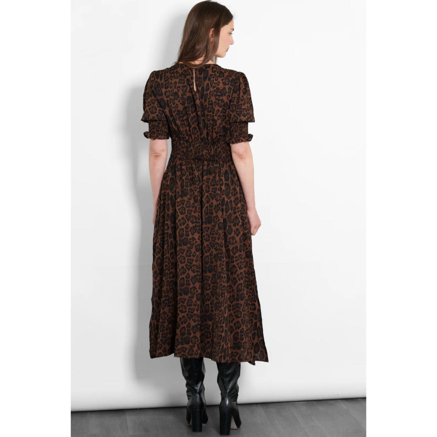 Hazel Brown Leopard Dress