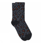 Mp Women Linea Navy Leopard Socks