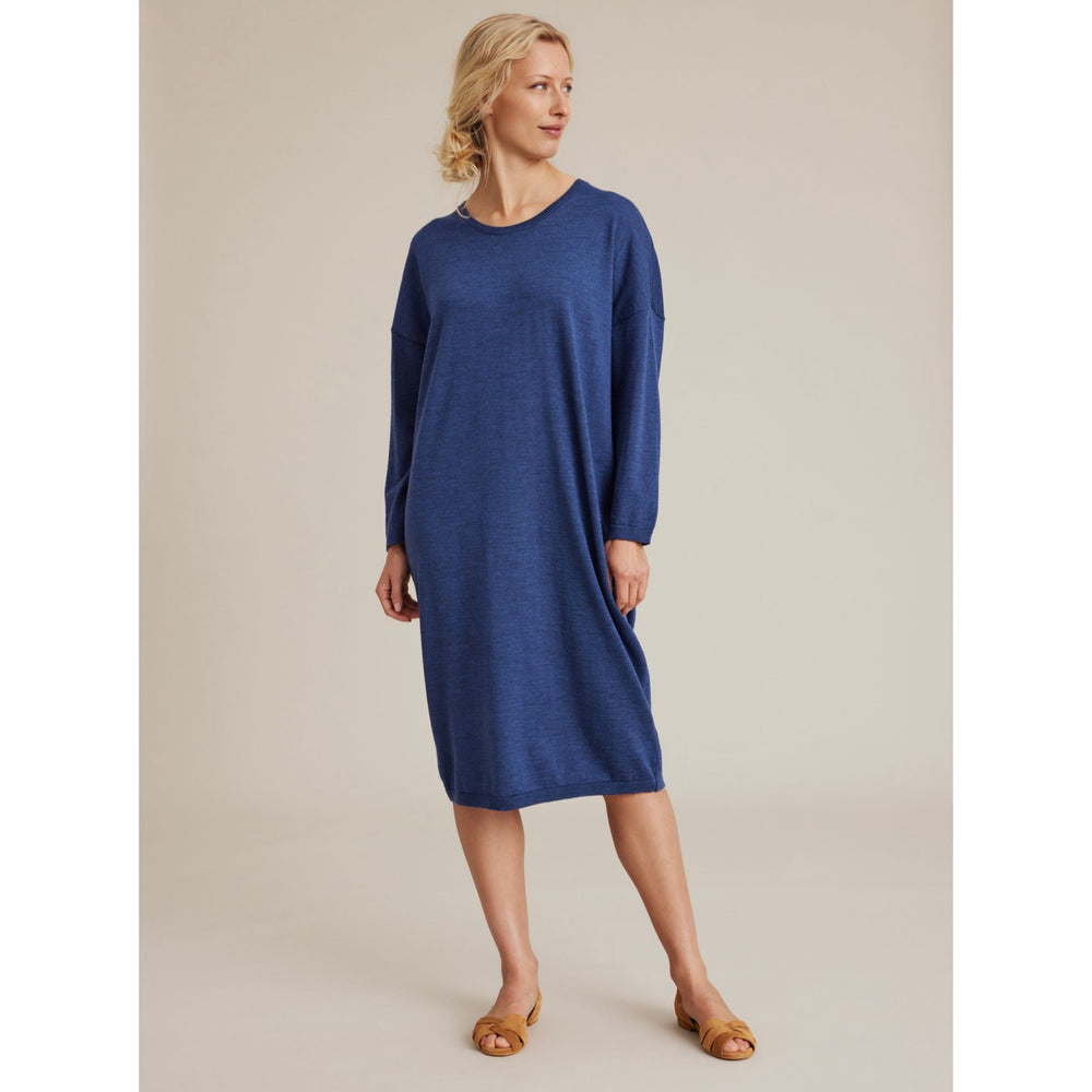 Sibin Linnebjerg Kala Denim Blue Merino Dress