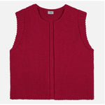 An’ge Legringot Dark Red Knitted Waistcoat