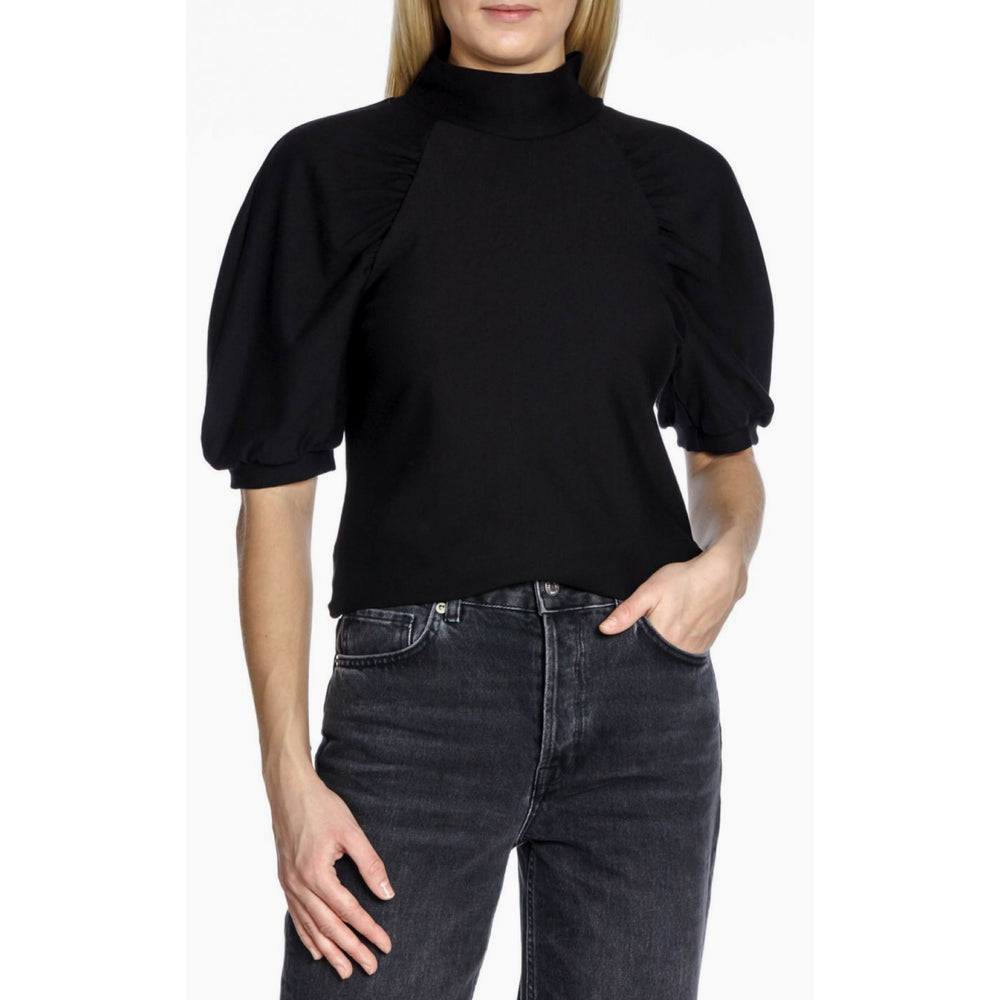 GESTUZ Rifa Puff Black Top