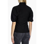 GESTUZ Rifa Puff Black Top
