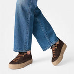 Paul Green Brown Suede Flatform Trainers