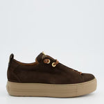 Paul Green Brown Suede Flatform Trainers