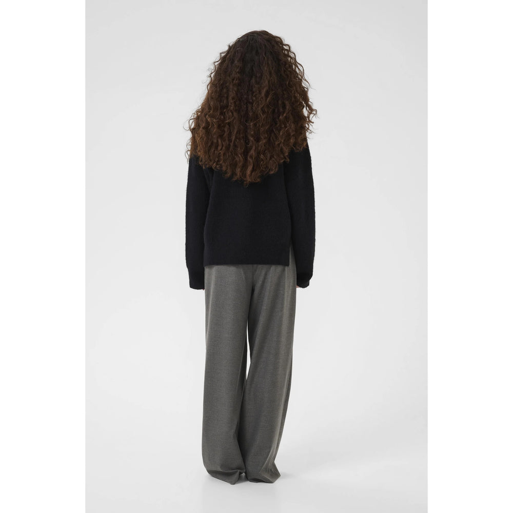 GESTUZ Alpha Black Rollneck Sweater