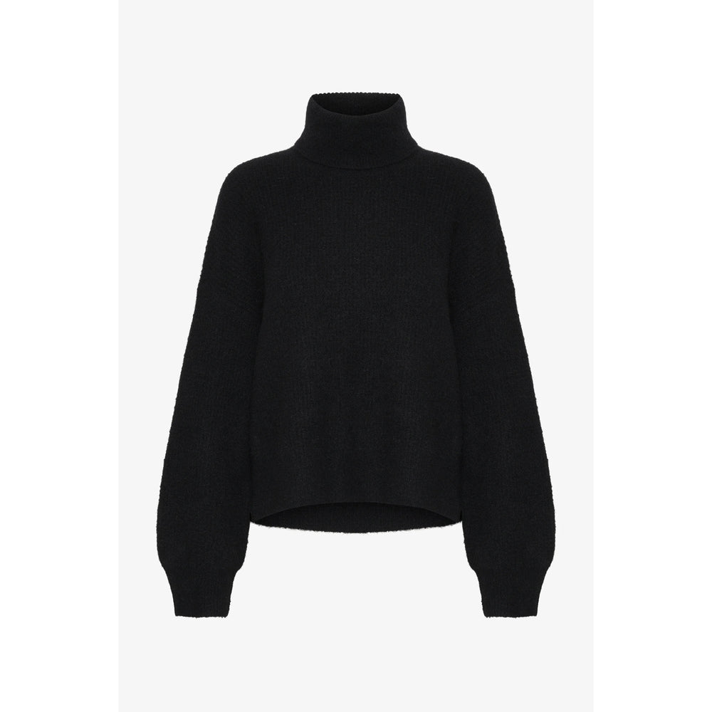 GESTUZ Alpha Black Rollneck Sweater