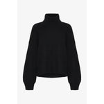 GESTUZ Alpha Black Rollneck Sweater