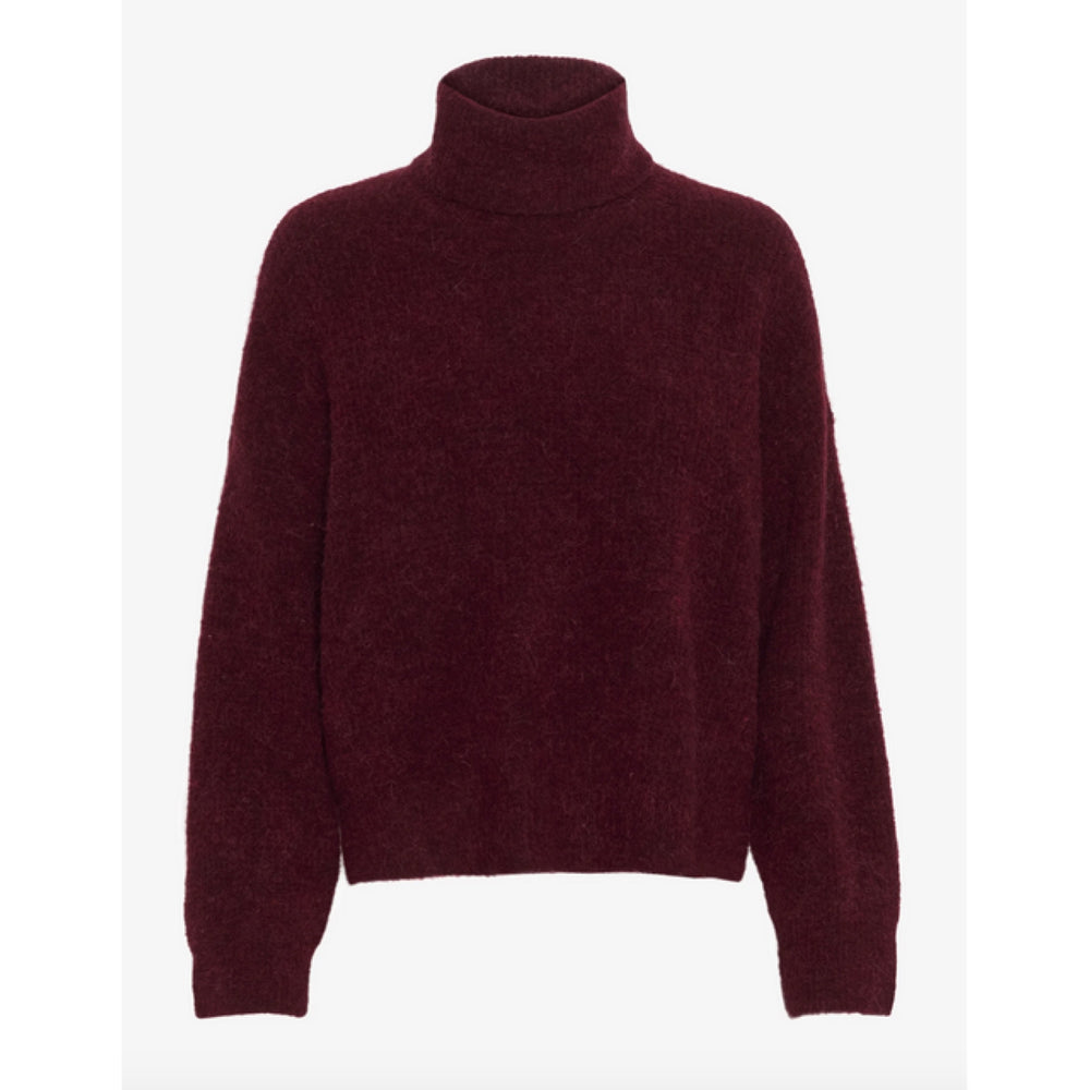 GESTUZ Alpha Blood Red Rollneck Sweater