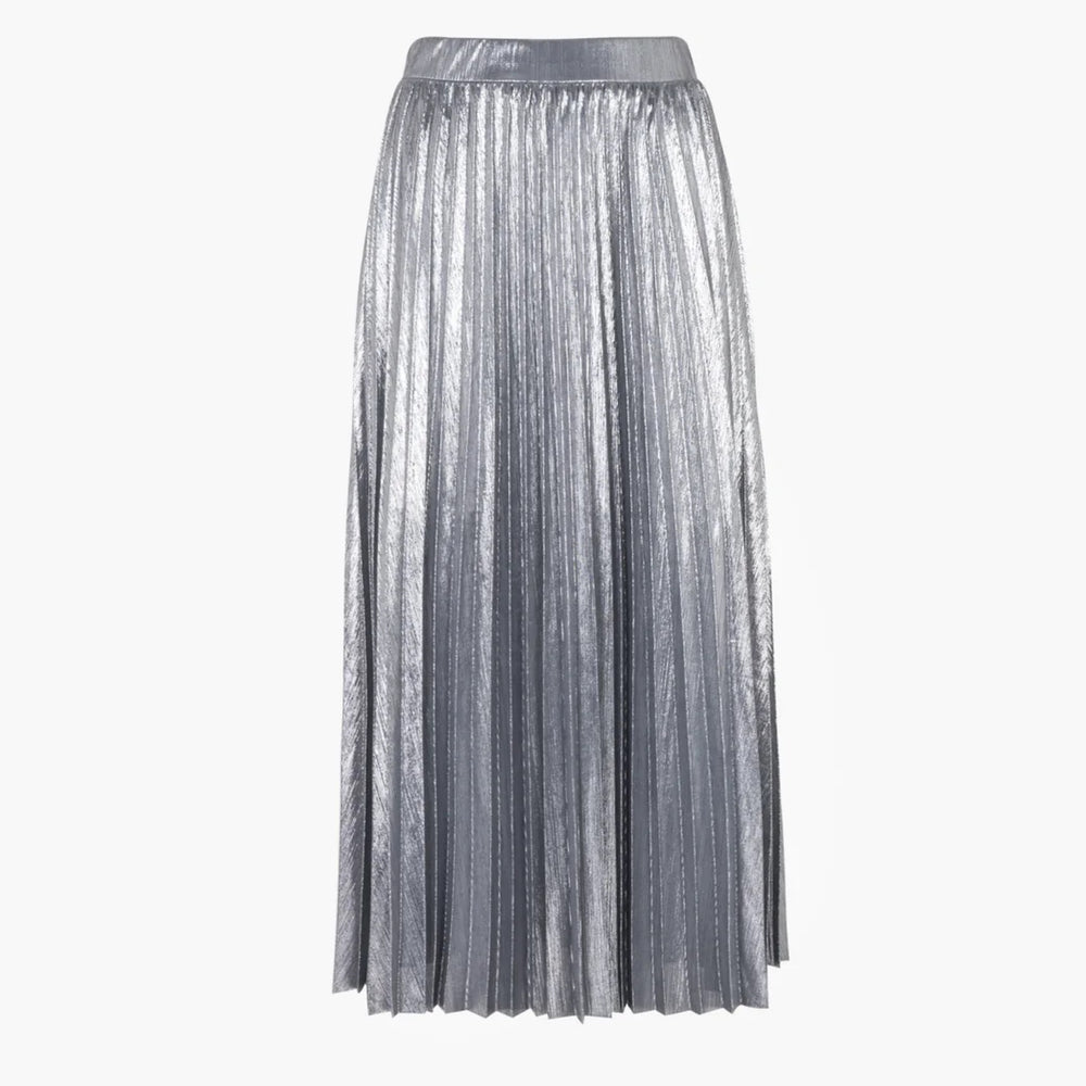 An’ge Justinna Pewter Pleated Skirt