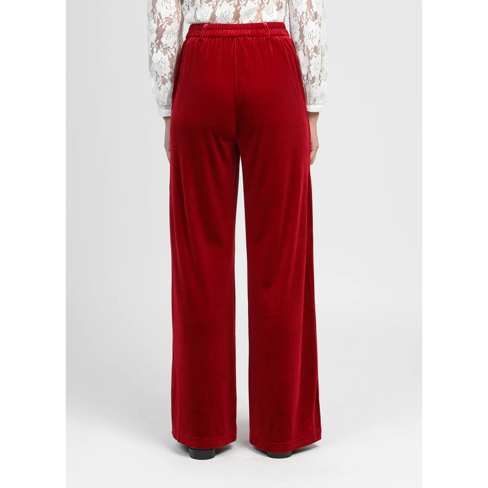 An’ge Pontalene Red Velvet Trousers