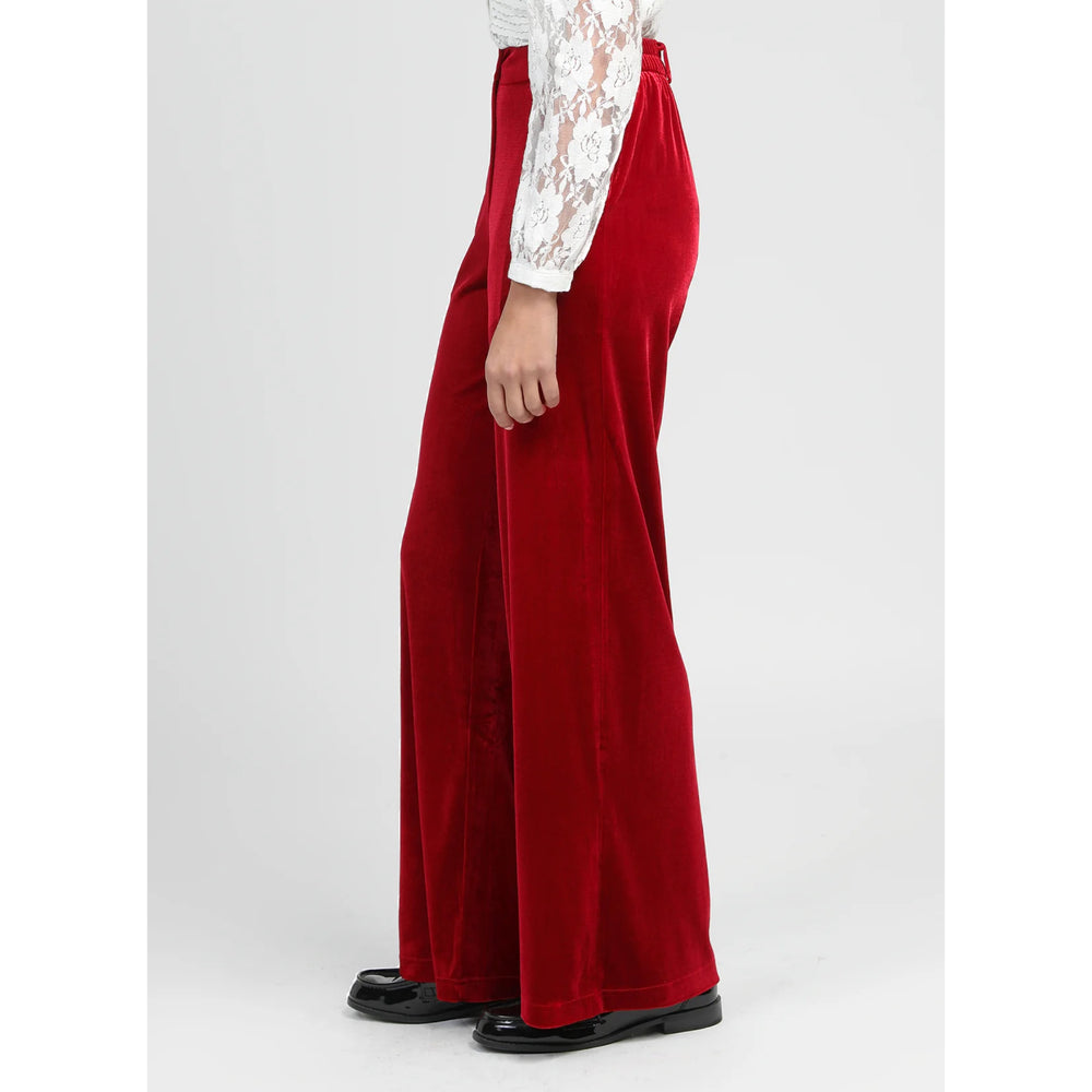 An’ge Pontalene Red Velvet Trousers