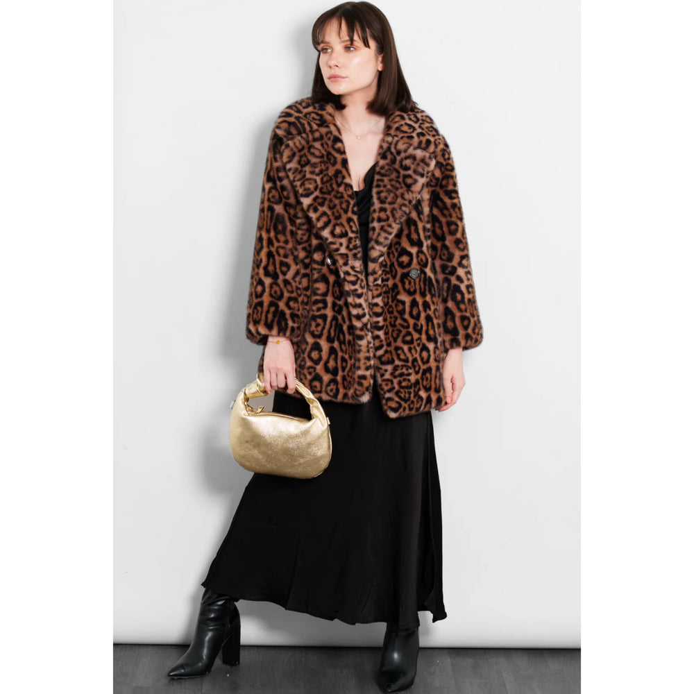 Renee Leopard Faux Fur Jacket
