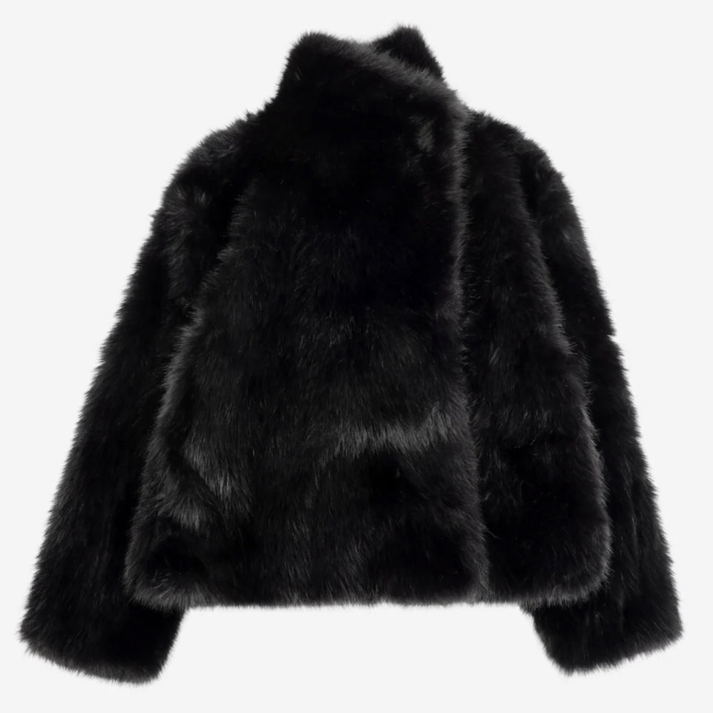 Monroe Black Faux Fur Jacket