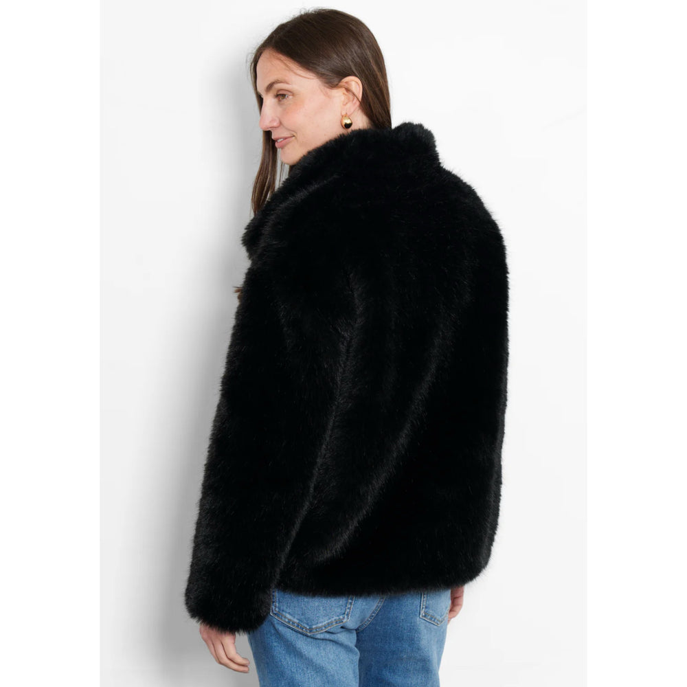 Monroe Black Faux Fur Jacket