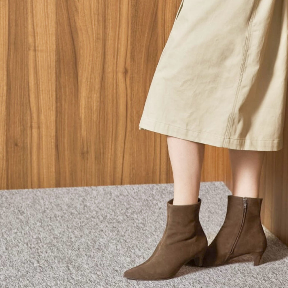 Paul Green Mocha Suede Ankle Boots