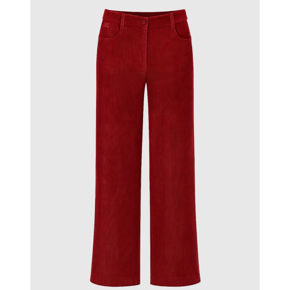 An’ge Perdy Red Fine Cord Trousers