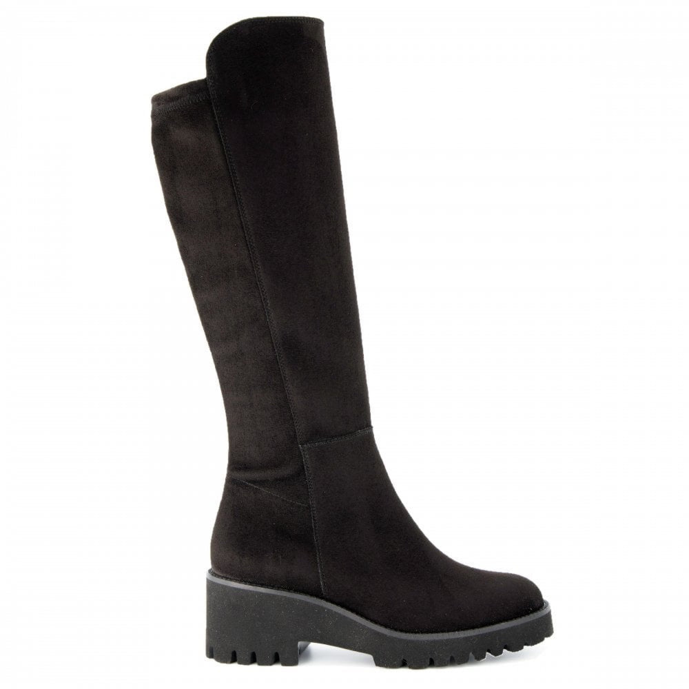 Paul Green Black Knee HIgh Stretch Boots