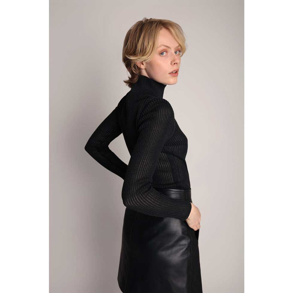 Munthe Liandra Black Knit